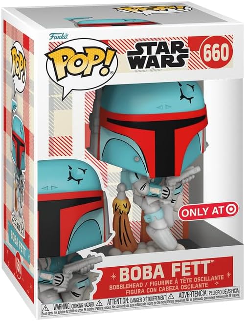 Funko Pop! Star Wars: Retro Reimagined - Boba Fett (Target Exclusive) with Byron's Attic Protector