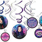 Disney Swirl Hanging Decorations - 5 7 Pack of 12 - Perfect for Themed Parties Events
