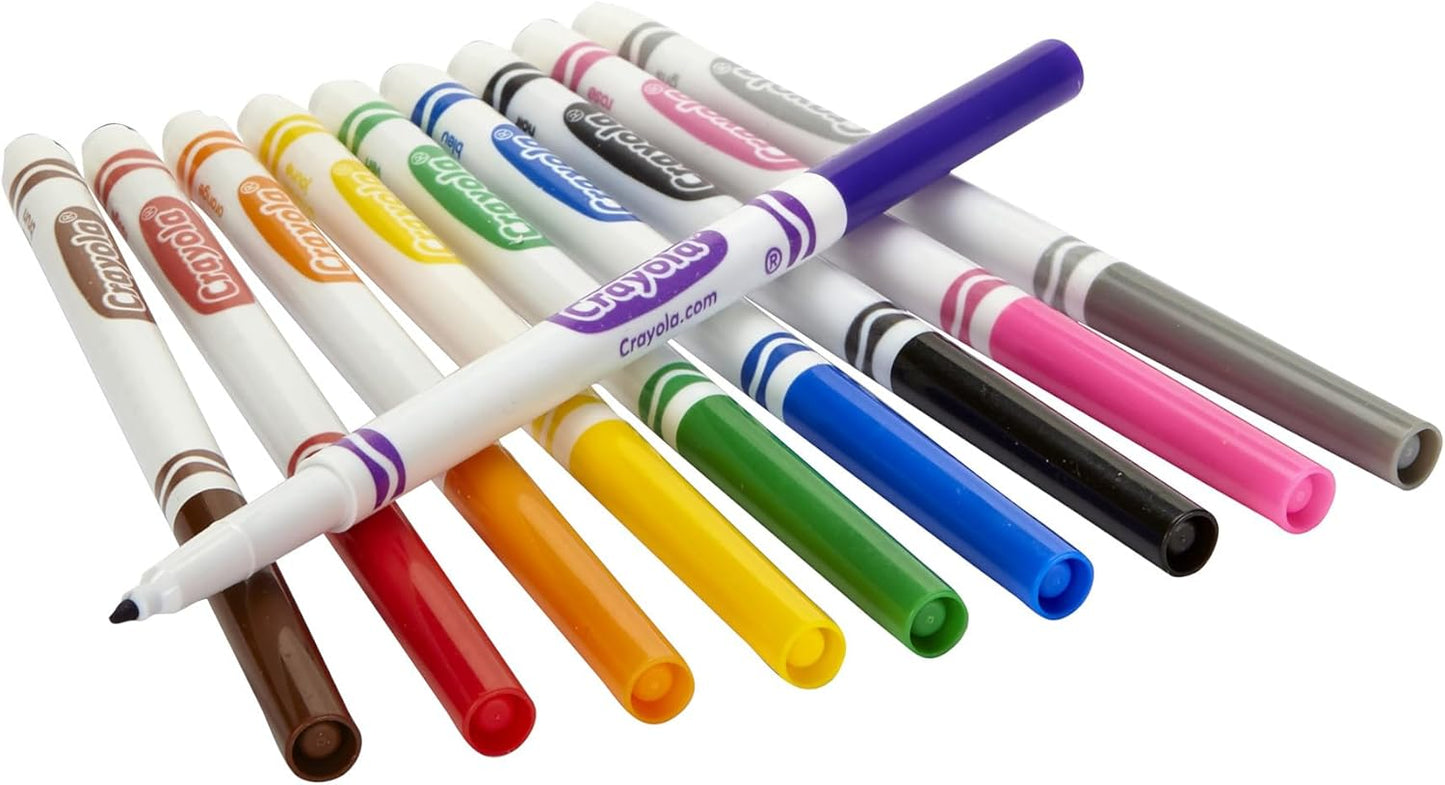 Crayola Fine Line Markers Classpack 200ct Markers for Teacher Classroom Must Have Back to