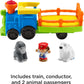 Fisher-Price Little People Toddler Toy Train Choo-Choo Zoo with Music Sounds and 3