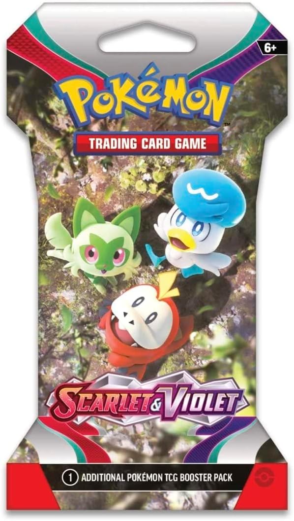 POKEMON TCG Scarlet Violet Sleeved Booster Packs - 8 Packs 80 Cards