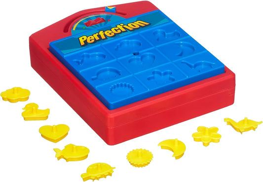 Hasbro Gaming Perfection Game for Popping Shapes and Pieces Preschool Board for Clasroom