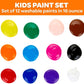 Crayola Washable Paint 12ct Bulk Paint Set for Nontoxic Paint Craft Supplies Teacher