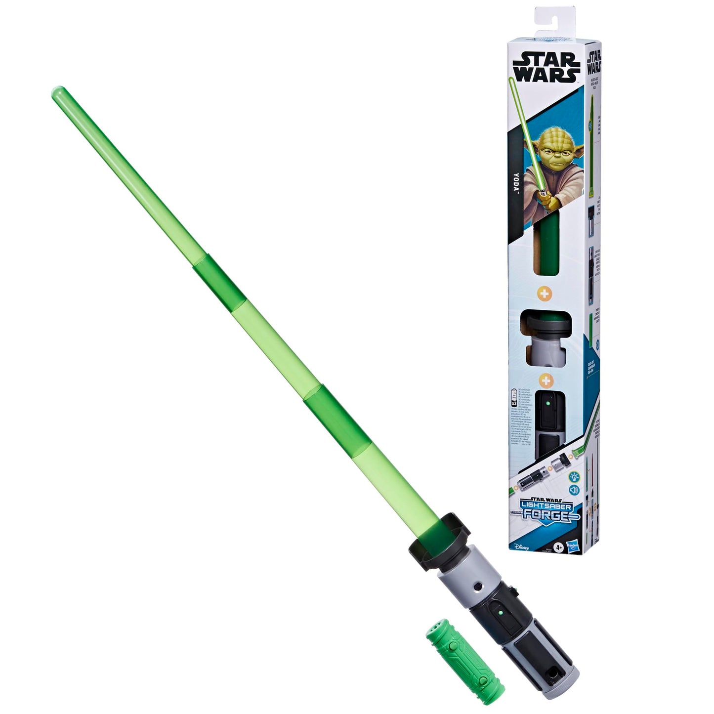 STAR WARS Lightsaber Forge Yoda, Green Customizable Electronic Lightsaber