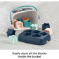 Fisher-Price Stacking Toy Babys First Blocks Set of 10 Shapes for Sorting Play for
