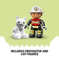 LEGO DUPLO Town Fire Truck 10969 Building Toy Set for Toddlers Preschool Boys and Girls