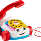 Fisher-Price Toddler Pull Toy Chatter Telephone Pretend Phone with Rotary Dial and Wheels