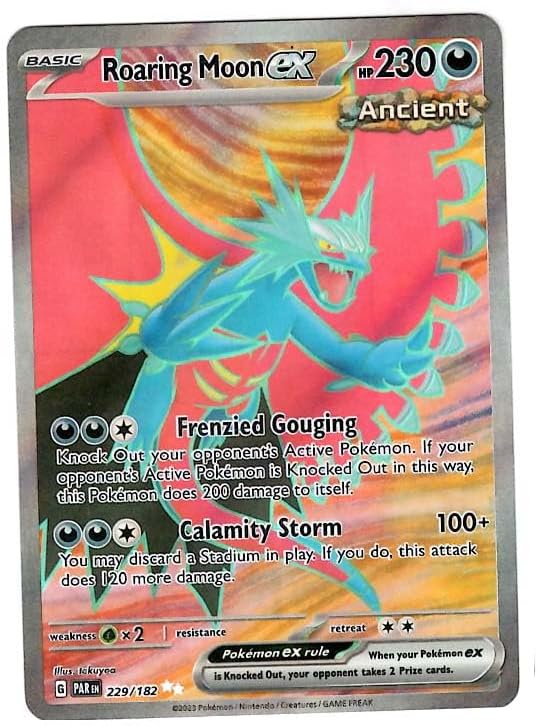 Pokemon - Roaring Moon ex 229182 - Paradox Rift - Full Art - Ultra Rare - Single Card