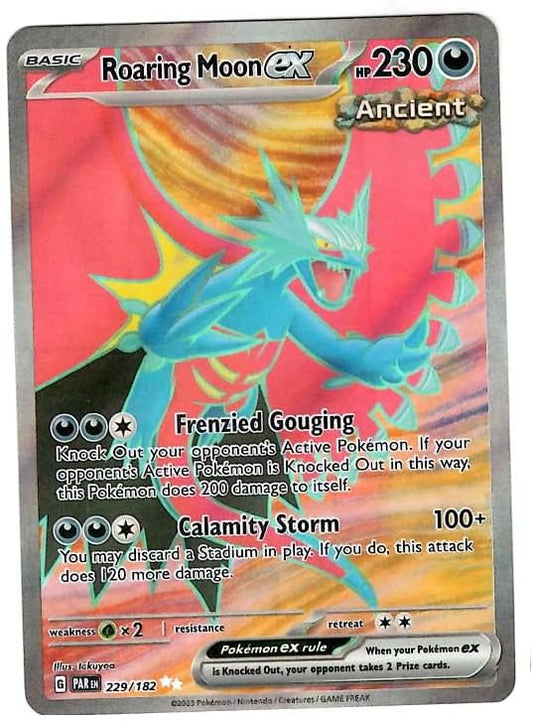 Pokemon - Roaring Moon ex 229182 - Paradox Rift - Full Art - Ultra Rare - Single Card