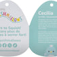 Squishmallows Original 5-Inch Cecilia Blue Swan with Silver Crown and Sparkle Belly - Official Jazwares Plush