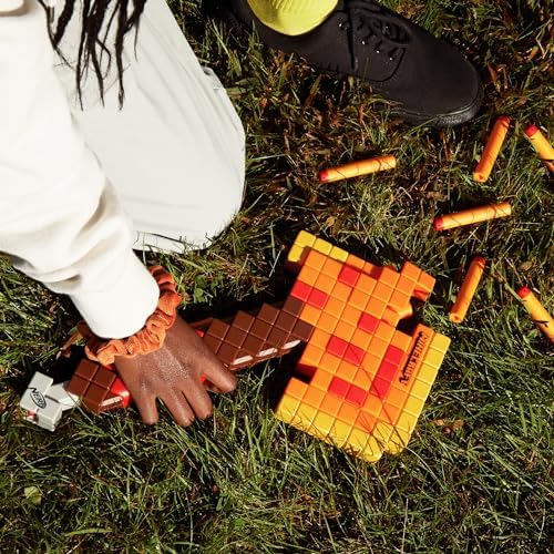 Nerf Minecraft Firebrand Dart Blasting Axe 6 Nerf Elite Foam Darts Design Inspired by