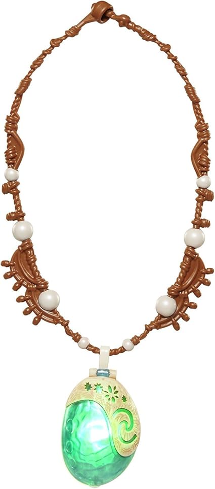 Disney Princess Disney Moana Necklace Light Up Magical Seashell Heart of Te Fiti