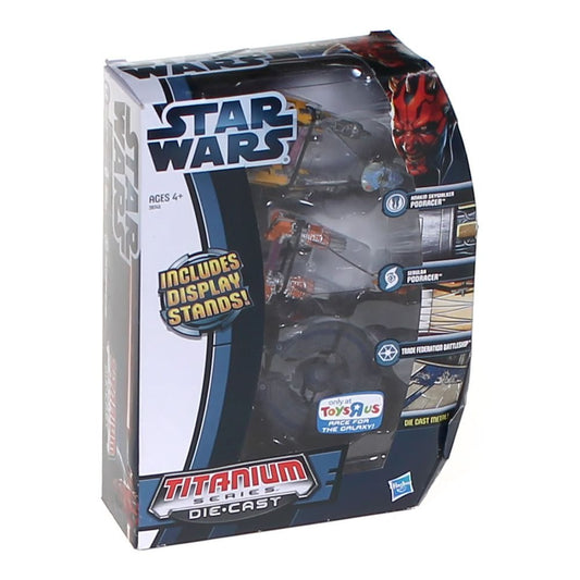 Star Wars 2012 Exclusive Titanium DieCast Mini Vehicle 3Pack Anakin Skywalker Podracer