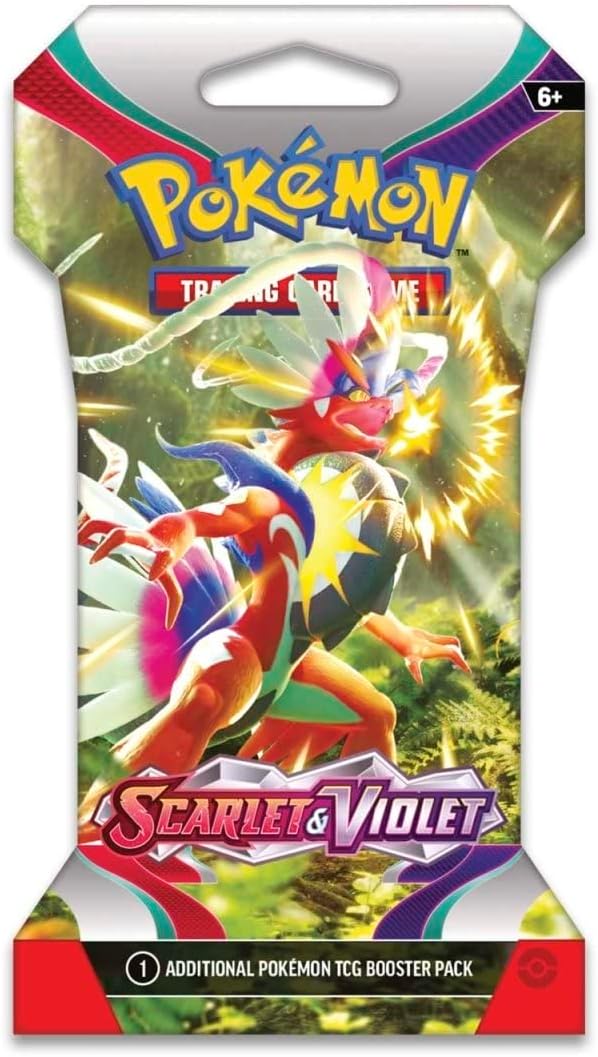 POKEMON TCG Scarlet Violet Sleeved Booster Packs - 8 Packs 80 Cards