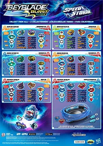 Beyblade Burst Surge Speedstorm Kolossal Fafnir F6 and Odax O6 Spinning Top Dual Pack - 2