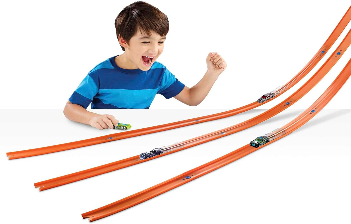 Hot Wheels Toy Car Mega Track Set Pack 87 Component Building Parts for 40-ft of Track 164 Scale Vehicle