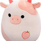 Squishmallows Original 14-Inch Lilaz Peach Cow - Official Jazwares Plush Large