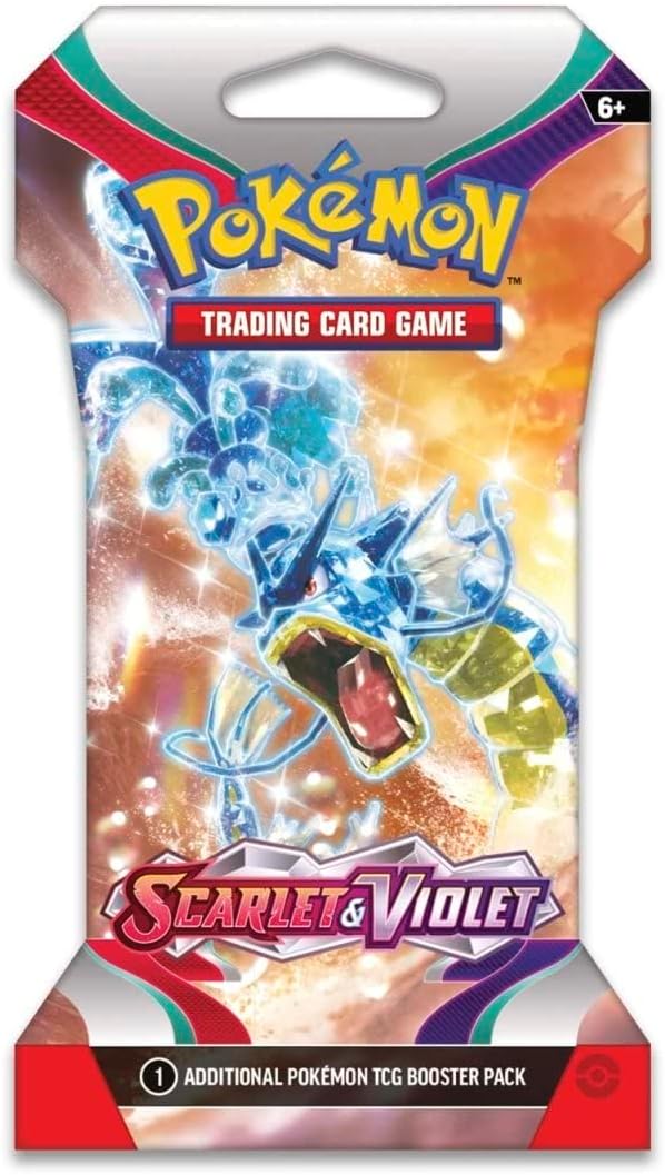 POKEMON TCG Scarlet Violet Sleeved Booster Packs - 8 Packs 80 Cards