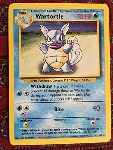 Pokemon Wartortle - Basic - 42 Toy