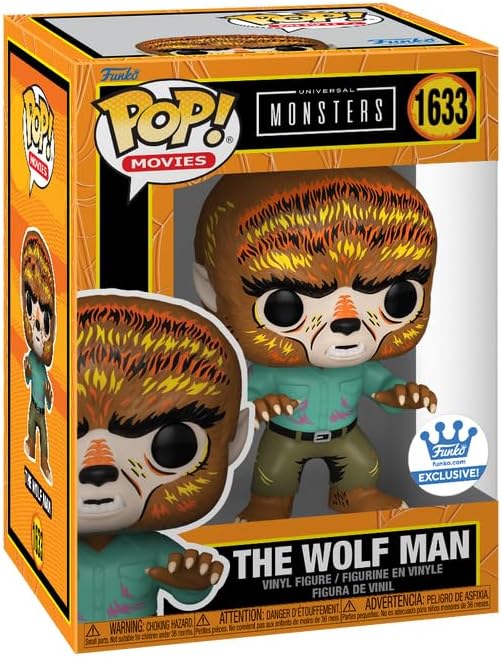 Funko Pop Movies Universal Monsters The Wolf Man Vinyl Figure 4.05 inches
