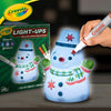 Crayola Light-Ups - Snowman Light Up Snowman Toy Reusable Holiday Craft Light Up Snowman