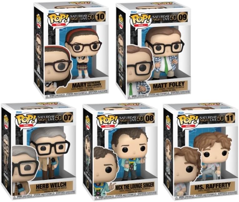 Funko Saturday Night Live 50th Anniversary Pop Complete Set 5