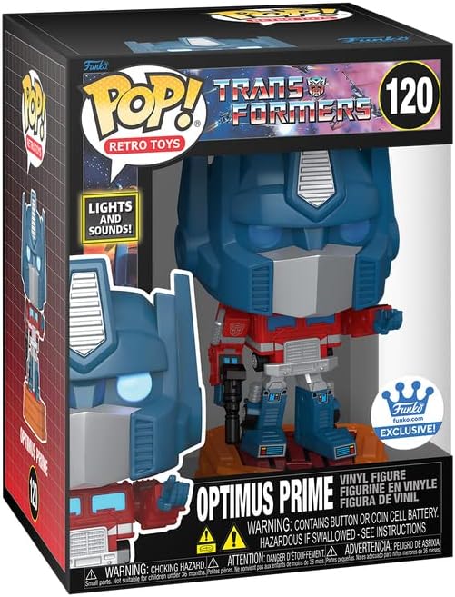Funko Pop Lights and Sounds Optimus Prime 6.75 inches