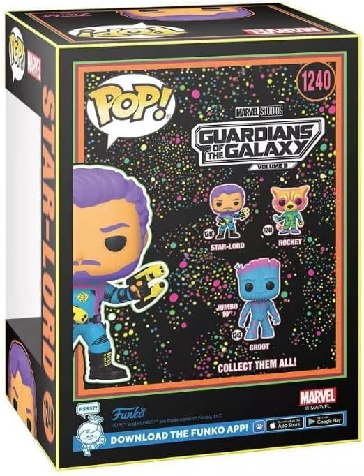 Funko POP Blacklight Star-Lord Marvel Guardians of The Galaxy Vol. 3