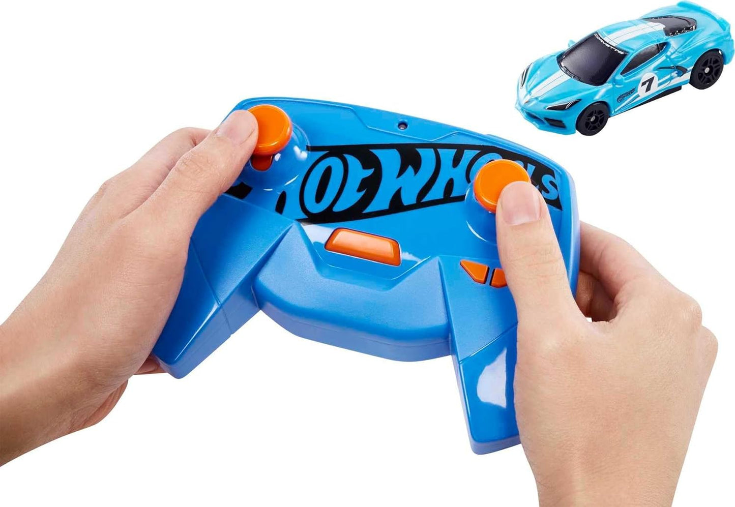 Hot Wheels Toy Car RC C8 Corvette in 164 Scale Remote-Control Vehicle