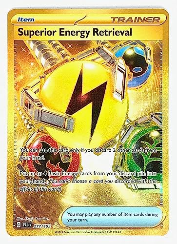 Pokemon - Superior Energy Retrieval 277193 - Paldea Evolved - Gold Secret Rare Card