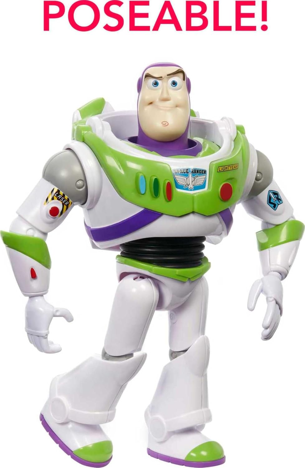 Mattel Disney Pixar Toy Story Large Action Figure Posable Buzz Lightyear in Spacesuit