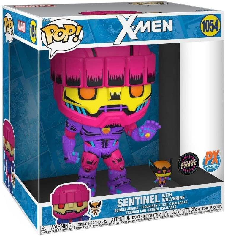 Funko POP Jumbo X-Men Sentinel with Wolverine Chase Previews