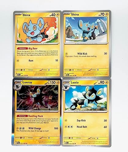 Pokemon Luxray 071193 - Paldea Evolved Evolution Set - 3 Card Lot - Scarlet Violet