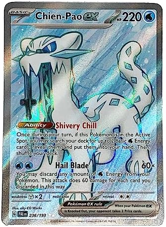 Pokemon - Chien Pao ex 236193 - Paldea Evolved - Full Art Ultra Rare Card