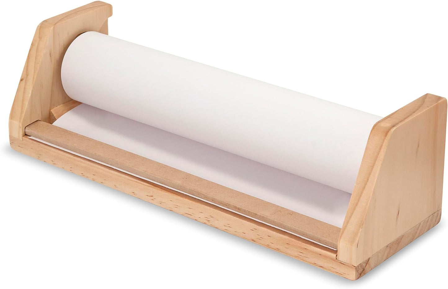 Melissa & Doug Melissa Doug Wooden Tabletop Paper Roll Dispenser With White Bond Paper 12