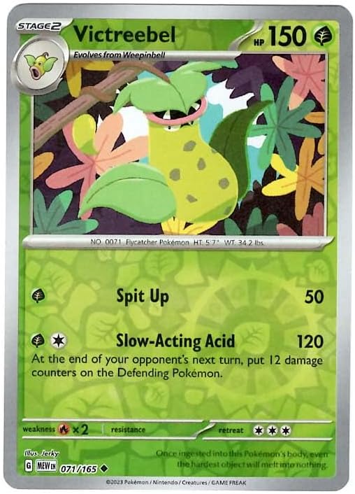 Pokemon - Victreebel 071165 - Pokemon 151 - Reverse Foil - Single Card