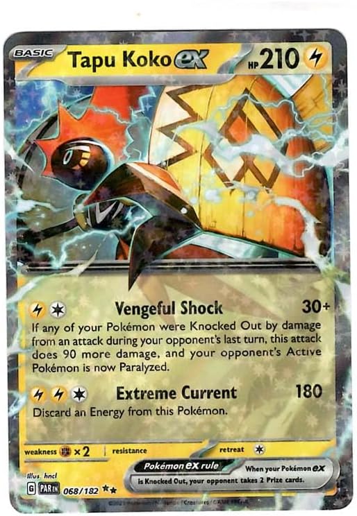 Pokemon - Tapu Koko ex 068182 - Paradox Rift - Pokemon - Double Rare - Single Card