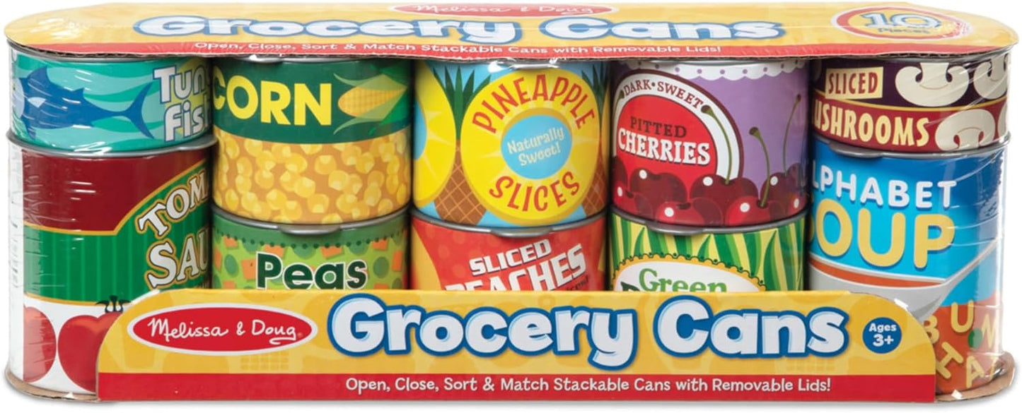 Melissa & Doug Melissa Doug Let's Play House Grocery Cans Play Food Kitchen Accessory