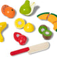 Melissa & Doug Melissa Doug Cutting Fruit Set - Wooden Play Food Kitchen Accessory Multi