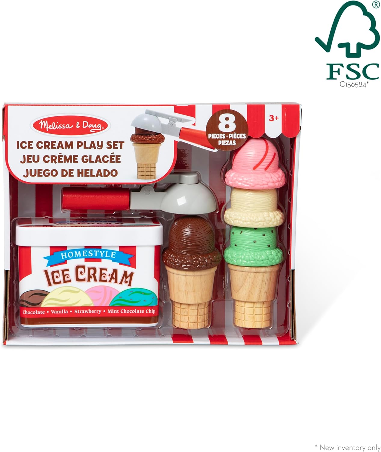 Melissa & Doug Melissa Doug Scoop and Stack Ice Cream Cone Magnetic Multicolor - FSC