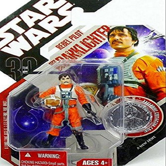 Hasbro Star Wars 30th Anniversary BIGGS DARKLIGHTER with Plastic Collector Coin
