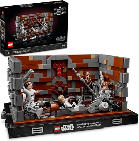 LEGO Star Wars Death Star Trash Compactor Diorama 75339 Building Kit 802 Pieces
