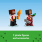 LEGO Minecraft The Pirate Ship Voyage Boat Toy Playset for with Squid Camel and Pirate Figures Pirate Toy Building Set