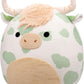 Squishmallows Original 20-Inch Celestino Sage Green Spotted Highland Cow - Official Jazwares Plush