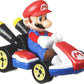 Hot Wheels Mario Kart Set of 4 Die-Cast Toy Cars with Attached Character Drivers Includes