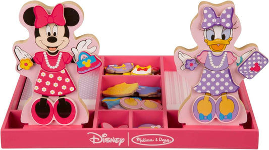 Melissa & Doug Melissa Doug Disney Minnie Mouse and Daisy Duck Magnetic Dress-Up Wooden Doll