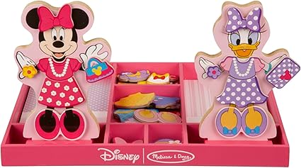 Melissa & Doug Melissa Doug Disney Minnie Mouse and Daisy Duck Magnetic Dress-Up Wooden Doll