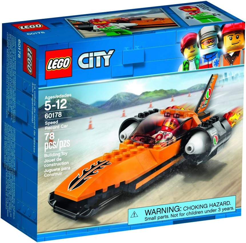 LEGO City Speed Record Car 60178 Building Kit (78 Piece)