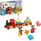 LEGO DUPLO Disney Mickey Minnie Mouse Birthday Train - Building for Toddlers with Number