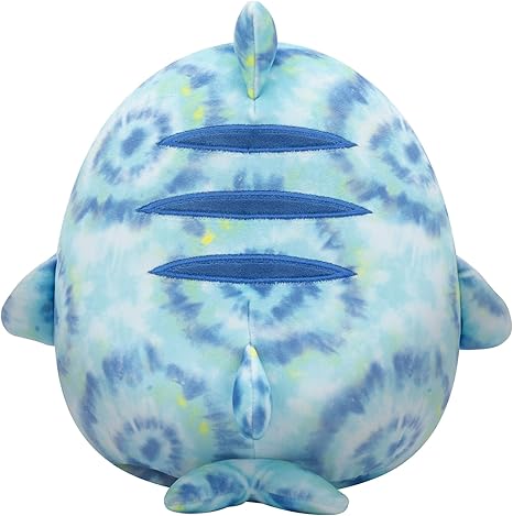 Squishmallows Luther Blue Tie-Dye Tiger Shark Plush